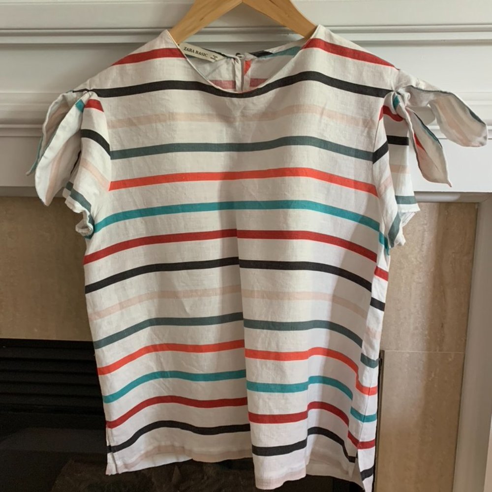 Zara Linen Blouse - Picture 2 of 5